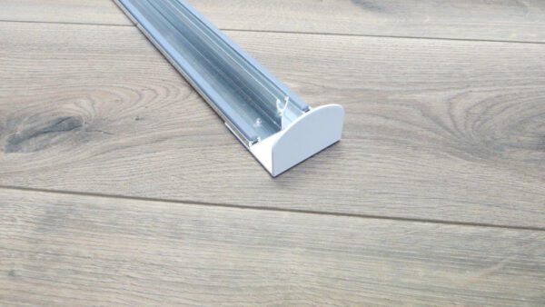 Eindstop voor 16 mm koppel en zijprofiel wit - Afbeelding 2