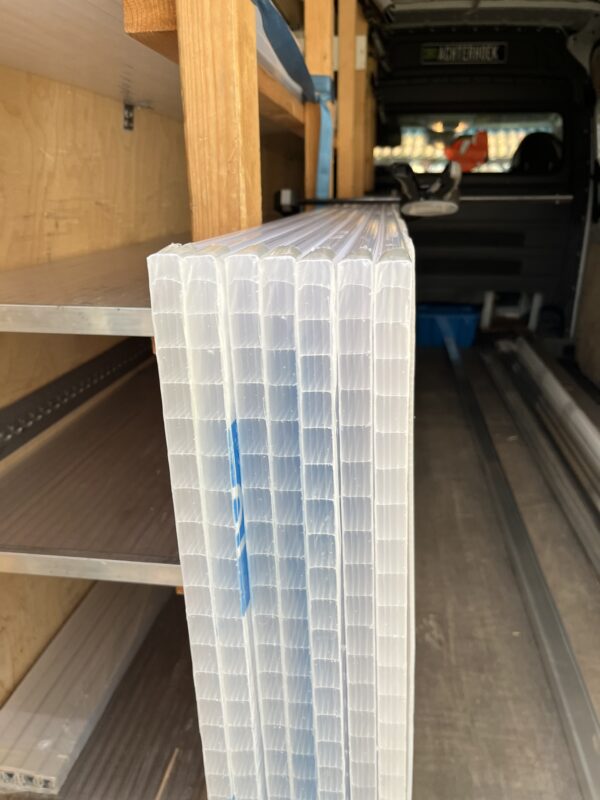 16 mm polycarbonaat plaat 105 cm breed