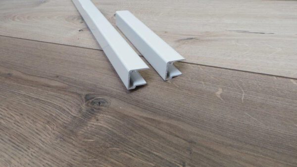 Afsluitprofiel 16mm wit -98-120 of 250 cm - Afbeelding 2