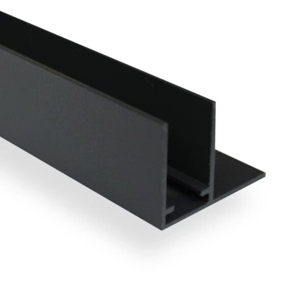 Spieprofiel - 16 mm plaat antraciet structuurlak