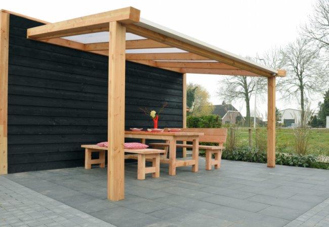 Logisch Drink water wedstrijd Polycarbonaat Dakpakket compleet 306 cm Breed - Hiddink Bouwservice