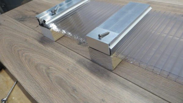 Aluminium koppelprofiel - Schroefbaar compleet - Afbeelding 2
