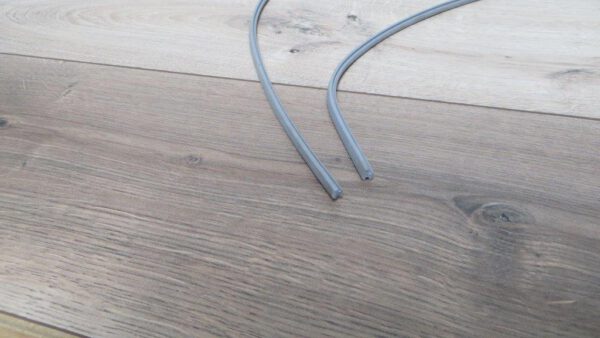 Siliconen steunrubber grijs voor in de aluminium profielen
