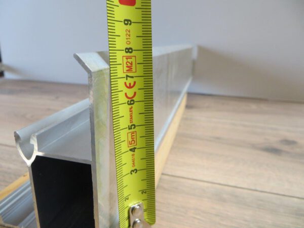 Aluminium zijprofiel - 32 mm plaat - Afbeelding 2