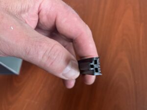 Afdichtingsrubber zwart voor diverse aluminium profielen [dik ]